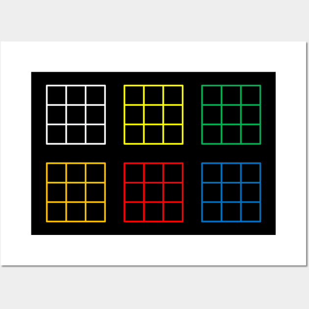 Rubik's Cube All Views Wall Art by inotyler